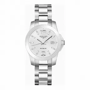 浪琴/Longines 康卡斯系列 石英 精钢 女表 L3.378.4.76.6