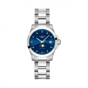 浪琴/Longines 康卡斯系列 石英机芯 精钢 女表 L3.381.4.97.6