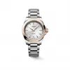 浪琴/Longines 康卡斯系列 34.00 MM 精钢表壳/200微米 18K包金玫瑰金表圈 自动上链机械机芯 女表 L3.430.5.72.6