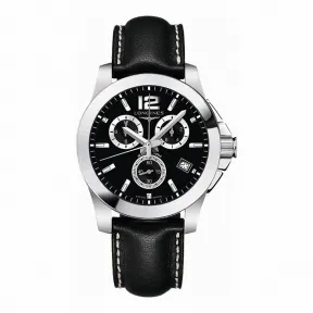 浪琴/Longines 康卡斯系列 石英 精钢 男表 L3.660.4.56.0