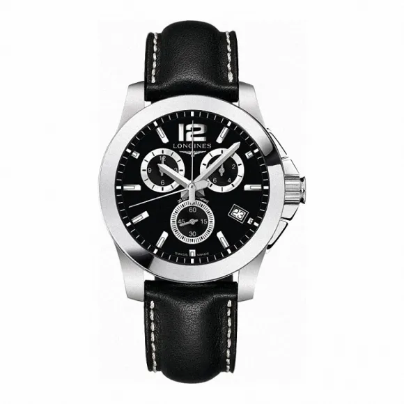 浪琴/Longines 康卡斯系列 石英 精钢 男表 L3.660.4.56.0