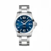 浪琴/Longines 康卡斯系列 钢 41 MM 自动机械机芯 男表 L3.777.4.96.6