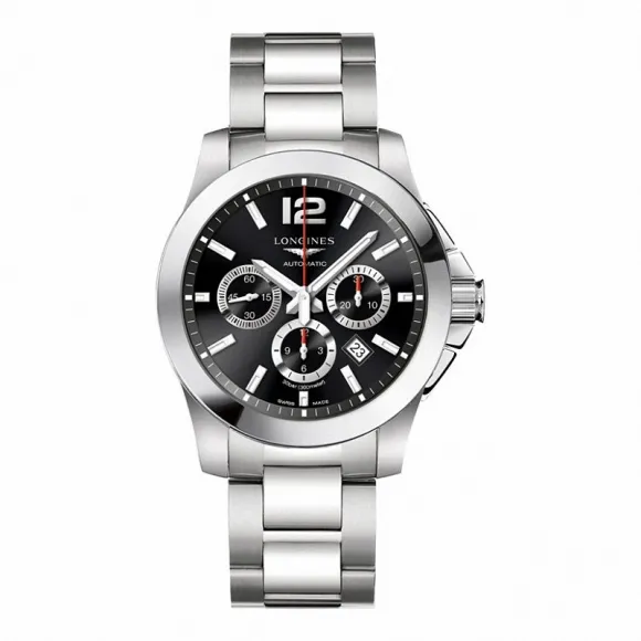 浪琴/Longines 康卡斯系列 自动机械 精钢 男表 L3.801.4.56.6