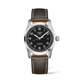 浪琴/Longines 精钢 黑色 自动机械机芯 手表 L3.810.4.53.0