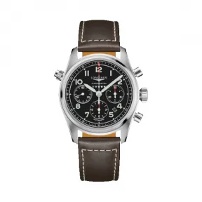 浪琴/Longines 精钢 黑色 自动机械机芯 手表 L3.820.4.53.0