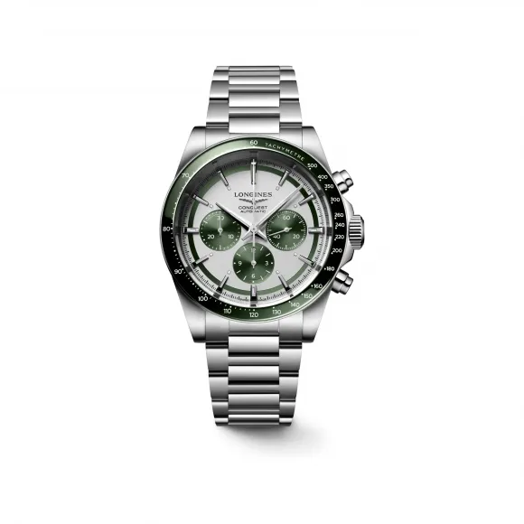 浪琴/Longines 康卡斯系列 42.00 MM 精钢及陶瓷 自动上链机械机芯 男表 L3.835.4.02.6