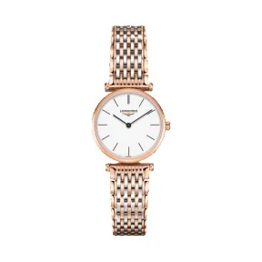 浪琴/Longines 嘉岚系列 石英 精钢镀18K玫瑰金 女表 L4.209.1.92.7