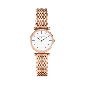 浪琴/Longines 嘉岚系列 石英 精钢镀18K玫瑰金 女表 L4.209.1.92.8
