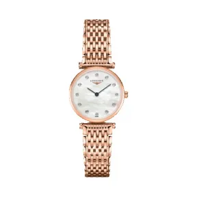 浪琴/Longines 嘉岚系列 石英 精钢镀18K玫瑰金 女表 L4.209.1.97.8