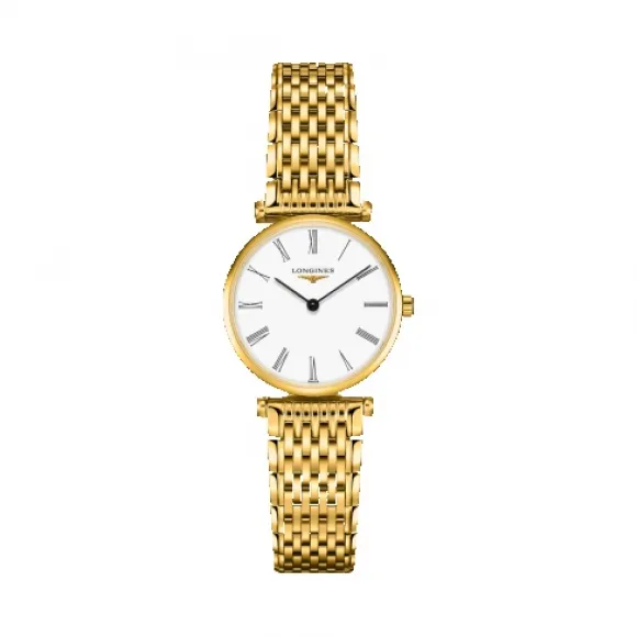 浪琴/Longines 嘉岚系列 石英 精钢镀18K金 女表 L4.209.2.11.8