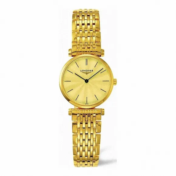 浪琴/Longines 嘉岚系列 石英 精钢镀18K金 女表 L4.209.2.42.8