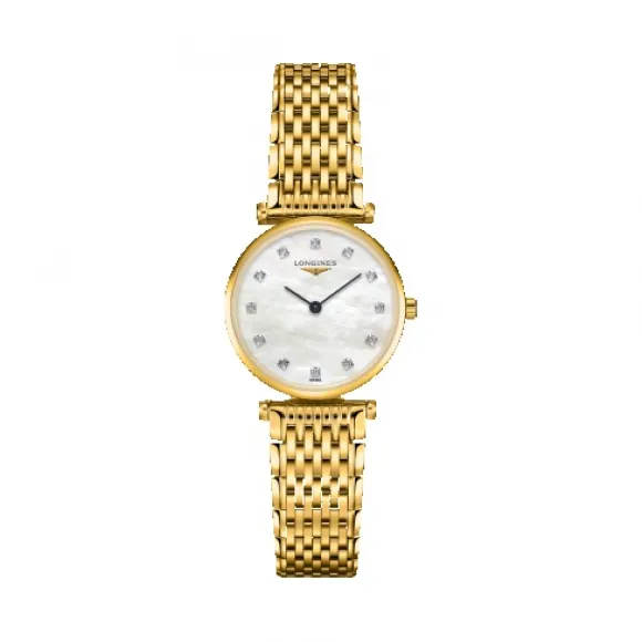 浪琴/Longines 嘉岚系列 石英 精钢镀18K金 女表 L4.209.2.87.8