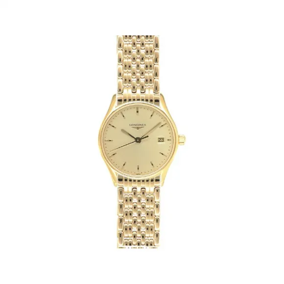 浪琴/Longines 律雅系列 25.00 MM 黄色 PVD ​​2N 石英机芯 女表 L4.259.2.38.8