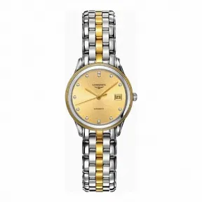 浪琴/Longines 军旗系列 自动机械 18K金 精钢 女表 L4.274.5.37.7