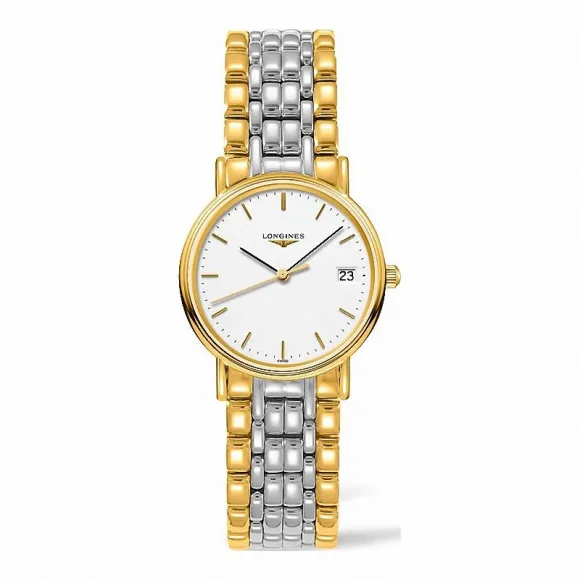 浪琴/Longines 瑰丽系列 石英 精钢镀18K金 女表 L4.320.2.12.7