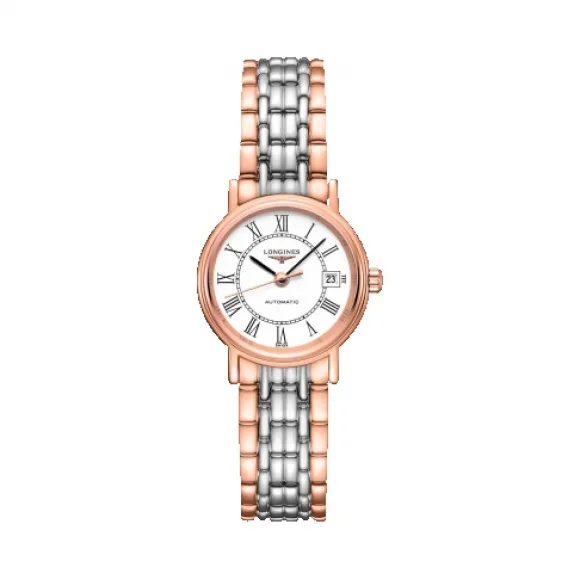 浪琴/Longines 瑰丽系列 自动机械 精钢镀18K玫瑰金 女表 L4.321.1.11.7