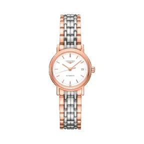 浪琴/Longines 瑰丽系列 自动机械 精钢镀18K玫瑰金 女表 L4.321.1.12.7