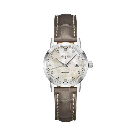 浪琴/Longines 精钢 贝母色 自动机械机芯 手表 L4.325.4.87.2