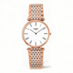 浪琴/Longines 嘉岚系列 石英 精钢镀18K玫瑰金 男表 L4.709.1.11.7