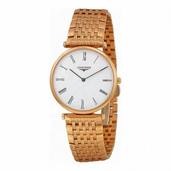 浪琴/Longines 嘉岚系列 石英 精钢镀18K玫瑰金 男表 L4.709.1.91.8