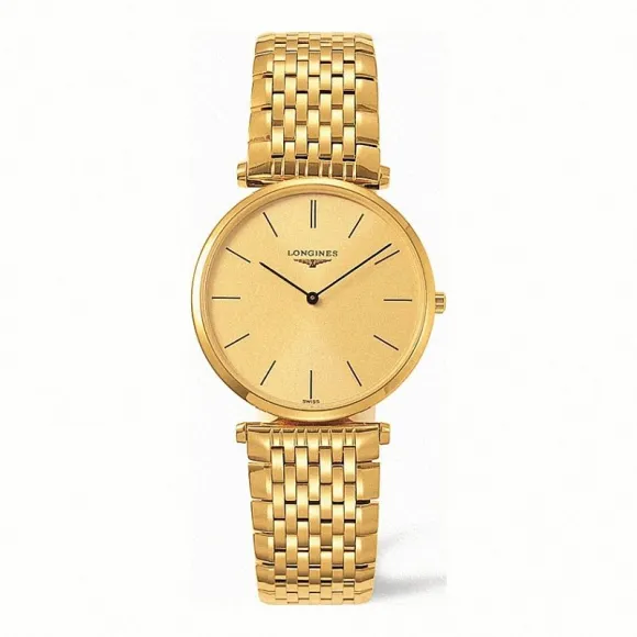 浪琴/Longines 嘉岚系列 石英 精钢镀18K金 男表 L4.709.2.32.8