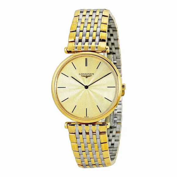 浪琴/Longines 嘉岚系列 石英 精钢镀18K金 男表 L4.709.2.42.7