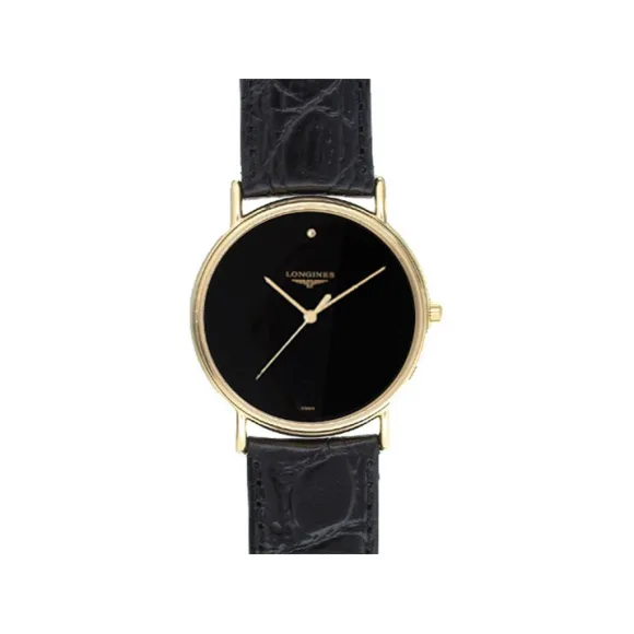 浪琴/Longines 时尚系列 33.00 MM 黄色 PVD ​​2N 石英机芯 男表 L4.720.2.57.2