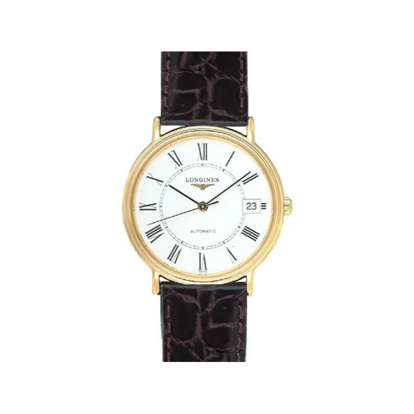 浪琴/Longines 时尚系列 34.50 MM 黄色 PVD ​​2N 自动机械机芯 男表 L4.721.2.11.4