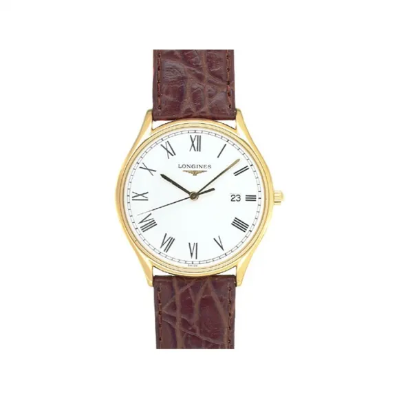 浪琴/Longines 律雅系列 35.00 MM 黄色 PVD ​​2N 石英机芯 男表 L4.759.2.11.3