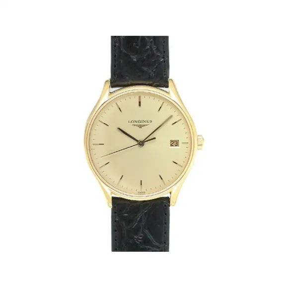 浪琴/Longines 律雅系列 35.00 MM 黄色 PVD ​​2N 石英机芯 男表 L4.759.2.32.0