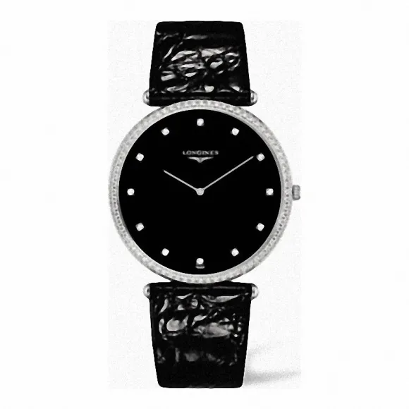 浪琴/Longines 嘉岚系列 石英 18K金 镶钻 男表 L4.766.7.58.4