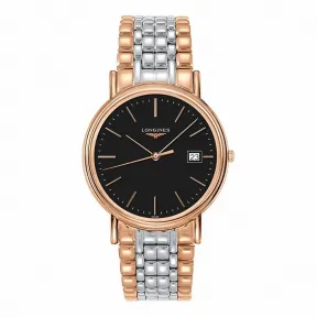 浪琴/Longines 瑰丽系列 石英 精钢镀18K玫瑰金 男表 L4.790.1.59.7