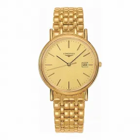 浪琴/Longines 瑰丽系列 石英 精钢镀18K金 男表 L4.790.2.32.8