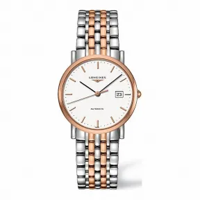 浪琴/Longines 博雅系列  18K金 精钢 男表 L4.809.5.12.7