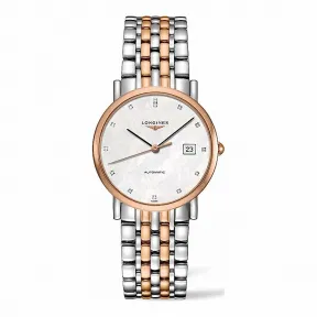 浪琴/Longines 博雅系列  18kt玫瑰金/精钢 男表 L4.809.5.87.7