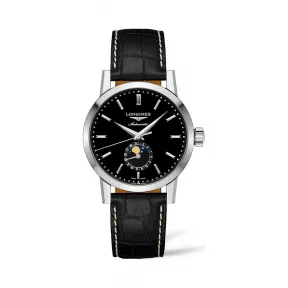 浪琴/Longines 精钢 黑色 自动机械机芯 手表 L4.826.4.52.0