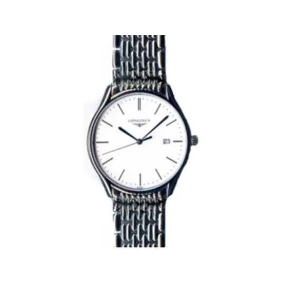 浪琴/Longines 律雅系列 38.50 MM 不锈钢 石英机芯 男表 L4.859.4.19.6