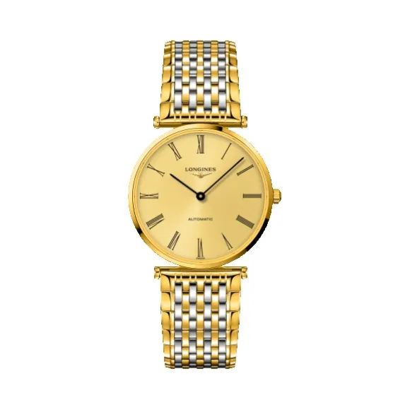 浪琴/Longines 嘉岚系列 自动机械 精钢镀18K金 男表 L4.908.2.31.7