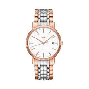 浪琴/Longines 瑰丽系列 自动机械 精钢镀18K玫瑰金 男表 L4.921.1.12.7