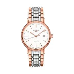 浪琴/Longines Présence 精钢和红色PVD涂层 自动机械机芯表 L4.922.1.12.7