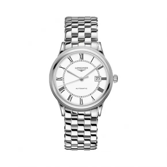 浪琴/Longines 精钢 白色 自动机械机芯 手表 L4.984.4.21.6