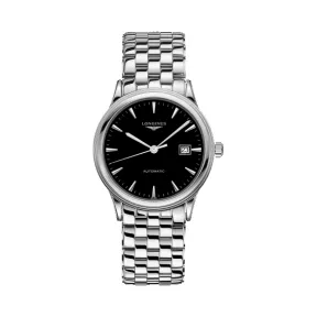 浪琴/Longines 精钢 黑色 自动机械机芯 手表 L4.984.4.52.6