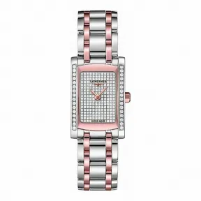 浪琴/Longines 黛绰维纳系列 石英 18K金 精钢 女表 L5.155.5.00.7