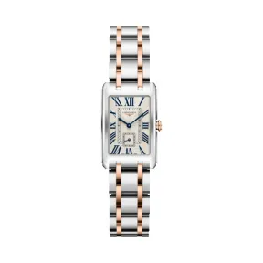 浪琴/Longines 黛绰维纳系列 石英 18K金 精钢 女表 L5.255.5.71.7