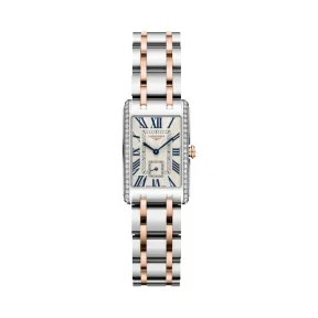 浪琴/Longines 黛绰维纳系列 石英 18K金 精钢 女表 L5.255.5.79.7
