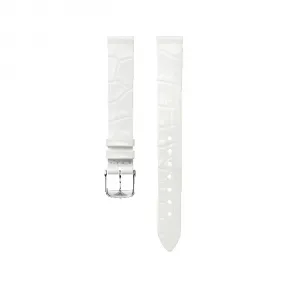 浪琴/Longines 哑光白色 13.00 MM 鳄鱼皮 表带 L682115245