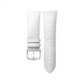 浪琴/Longines 亮白色 26.00 MM 鳄鱼皮 表带 L682121815