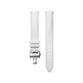 浪琴/Longines 半哑光白色 15.00 MM 小牛皮 表带 L682125710