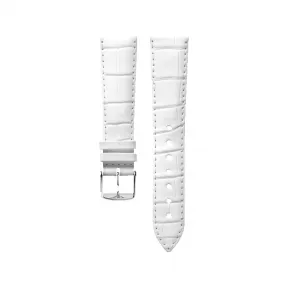 浪琴/Longines 半哑光白色 19.00 MM 鳄鱼皮 表带 L682145438