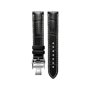 浪琴/Longines 哑光黑色 17.00 MM 鳄鱼皮 表带 L682149182